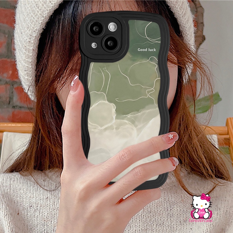 Case Untuk Samsung A12 A04 A53 A32 A50s A22 A13 A04s A04E A03s A50 A23 A52 A52s A33 A02s A03 A21s A30s A20 A11 A51 M22 A31 M32 Couple Wavy Edge Halo Dyed Watercolor Star Soft Cover