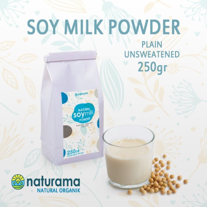 

[TERBARU] SOY MILK POWDER 250 GRAM BUBUK SUSU KEDELAI ORGANIK NATURAMACARE