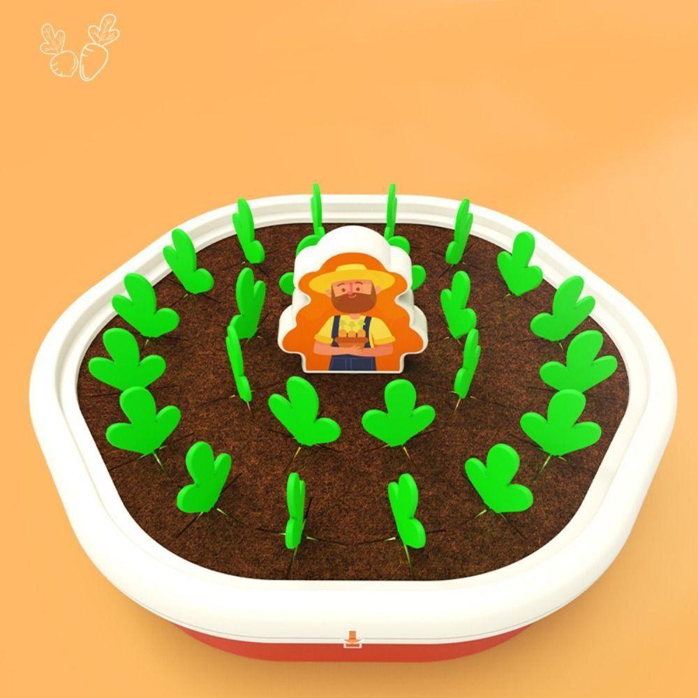 Quinton Farm Pull Radish Game Kawaii Hadiah Anak Permainan Papan Edukasi Dini Menarik Memori Mainan puzzle Tabletop Games Mainan Pencerahan Mainan Interaksi Orang Tua-Anak