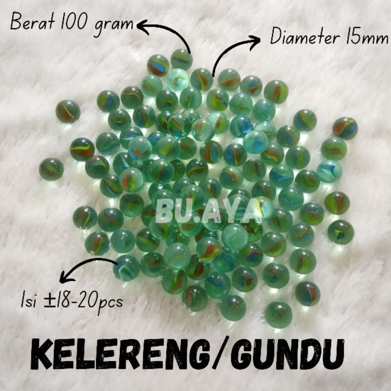 100 gram Kelereng / Gundu / Neker Mainan Jangan Dulu