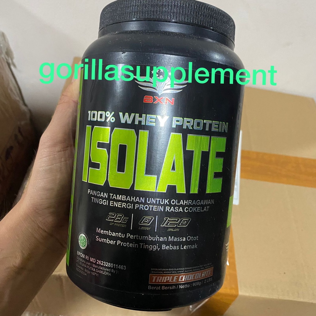 BXN Whey protein isolate 2lbs 900 Gram BPOM HALAL Body Extreme Nutrion