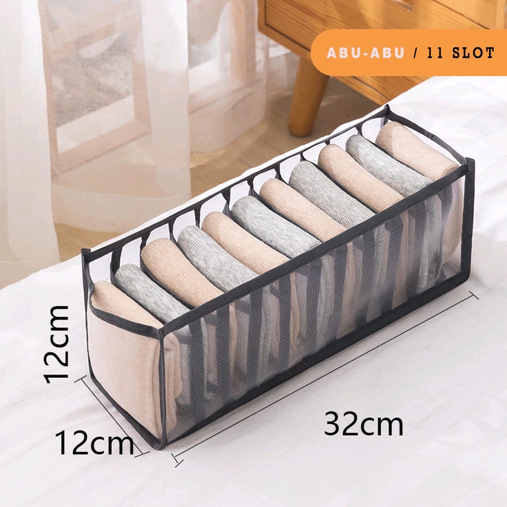 Tempat Penyimpanan Pakaian Dalam Kaos Kaki Bra Underware Kolor / Storage Organizer Pakaian Dalam