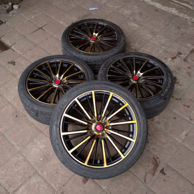 VELG MOBIL SECOND MODELART RING 17 + BAN BISA BUAT AVANZA VIOS COROLA YARIS