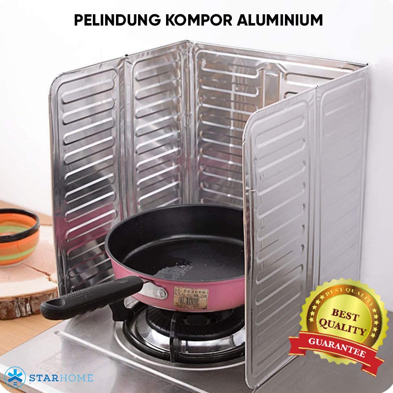 Sekat Kompor Pelindung Kompor Anti Panas Anti Cipratan Minyak Aliminium Foil Kompor Pelindung Dinding Dapur Anti Kotor