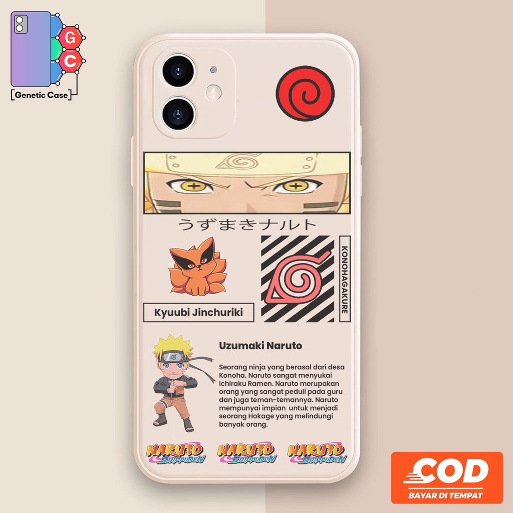 Casing Case Anime Naruto Keren - Casing Semua tipe Hp ( All Type ) - Case Oppo A1K A16 A16E A54 A96 