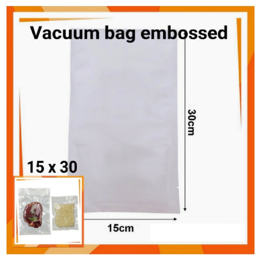 Plastik Vacuum Makanan Embossed Harga 10 pcs - B190141