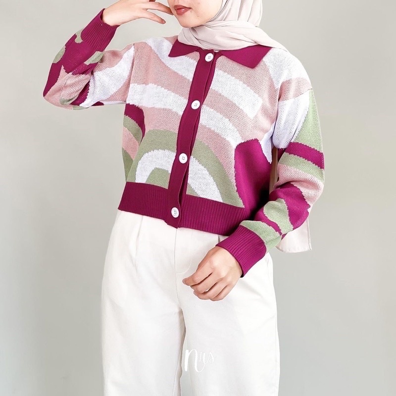 Rani Cardigan / Atasan Cardigan Rajut Import