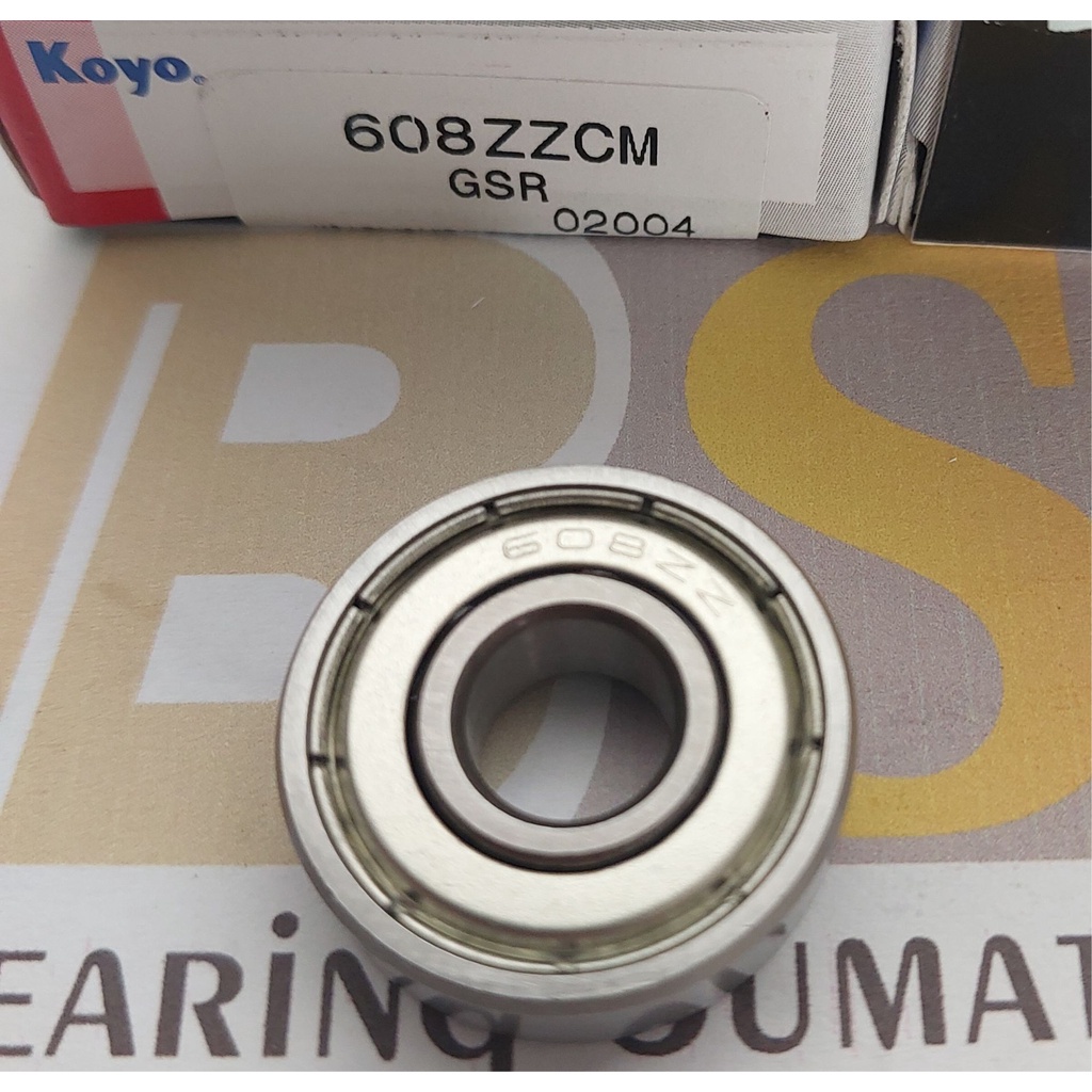 KOYO Bearing 608 ZZCM dengan penutup Bering Klaher Laher 608ZZ