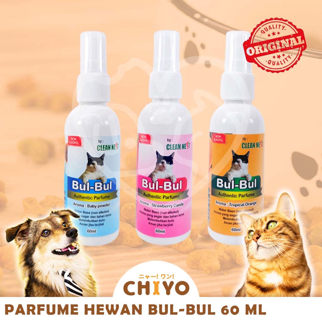 PARFUME HEWAN CLEANNEST BUL BUL 60ML [ PARFUME KUCING ]