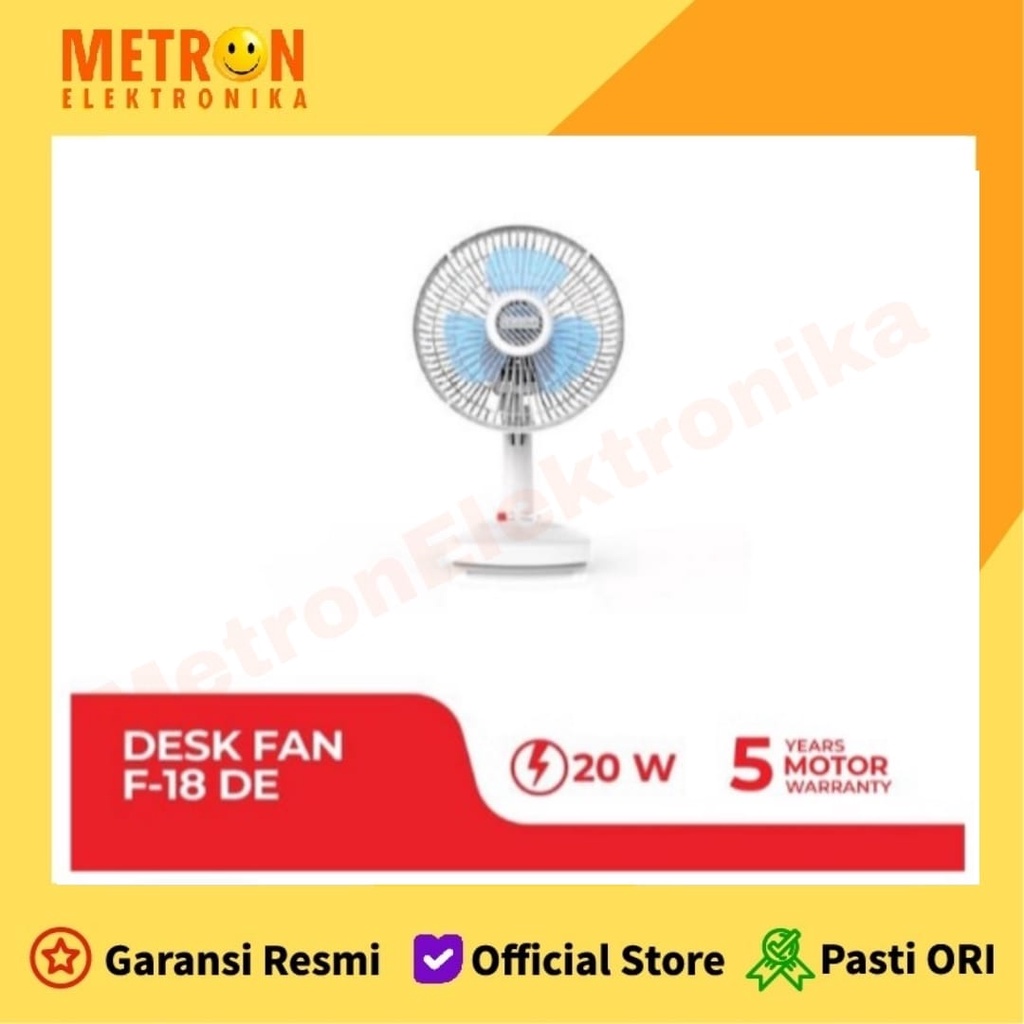 MASPION F 18 DE KIPAS ANGIN / DESK FAN 7 INC / F18DE