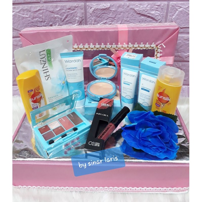 PAKET HANTARAN/PAKET WARDAH/PAKET MANDI/SESERAHAN /KADO FREE BOX