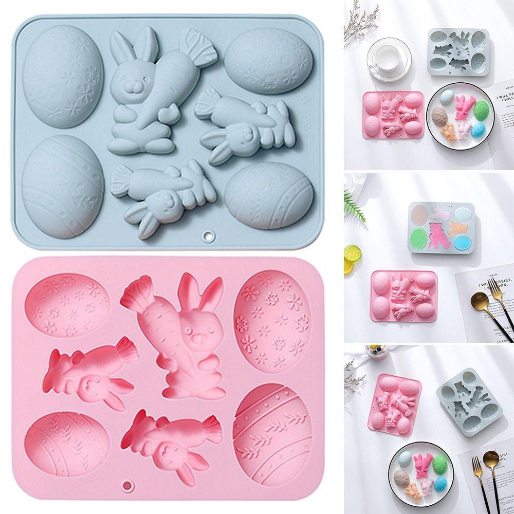 Preva Easter Cetakan Silikon Handmade Soap Mold Dekorasi Liburan 8rongga