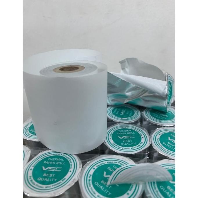 

KERTAS THERMAL STRUK UK. 58MMX40MM, MERK VSC / SETARA OTANI - HITAM