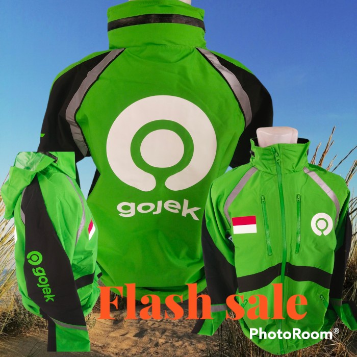 ⭐BISA COD⭐ jaket gojek garuda super original - Hijau, XXL