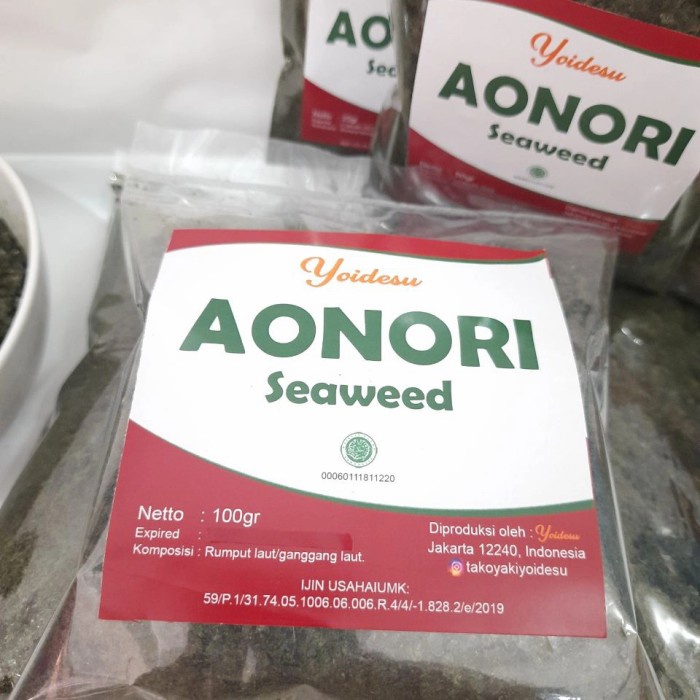 

Aonori 100 Gram / Nori Bubuk / Seaweed / Ao Nori Rumput Laut Tx0714