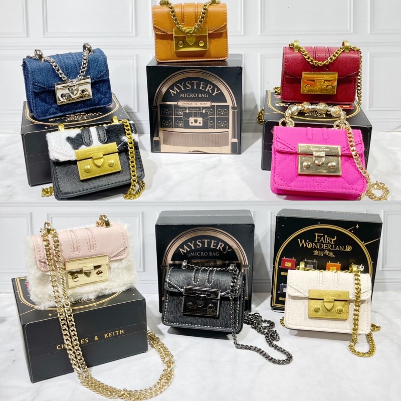 SALE - Tas Wanita CK Micro Mini Wonderland Bag &amp; Lipstic Case - 516#