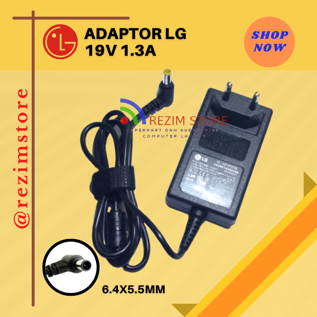 AC Power Adaptor Charger Monitor LG TV LED LG 19V 1.3A Original