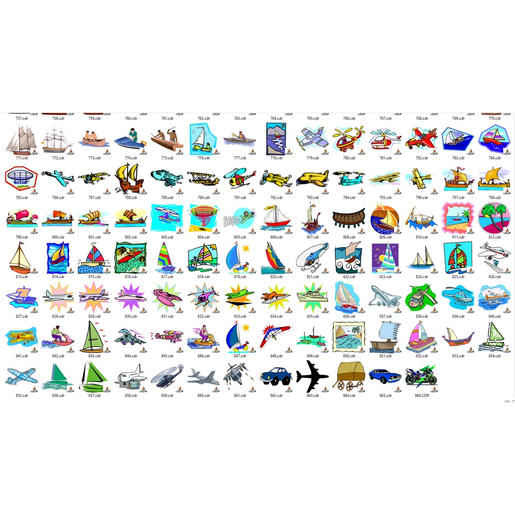 Cartoon Vehicles Vector Collection Coreldraw
