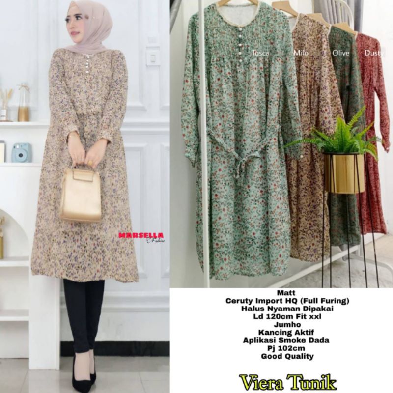 viera tunik warna milo