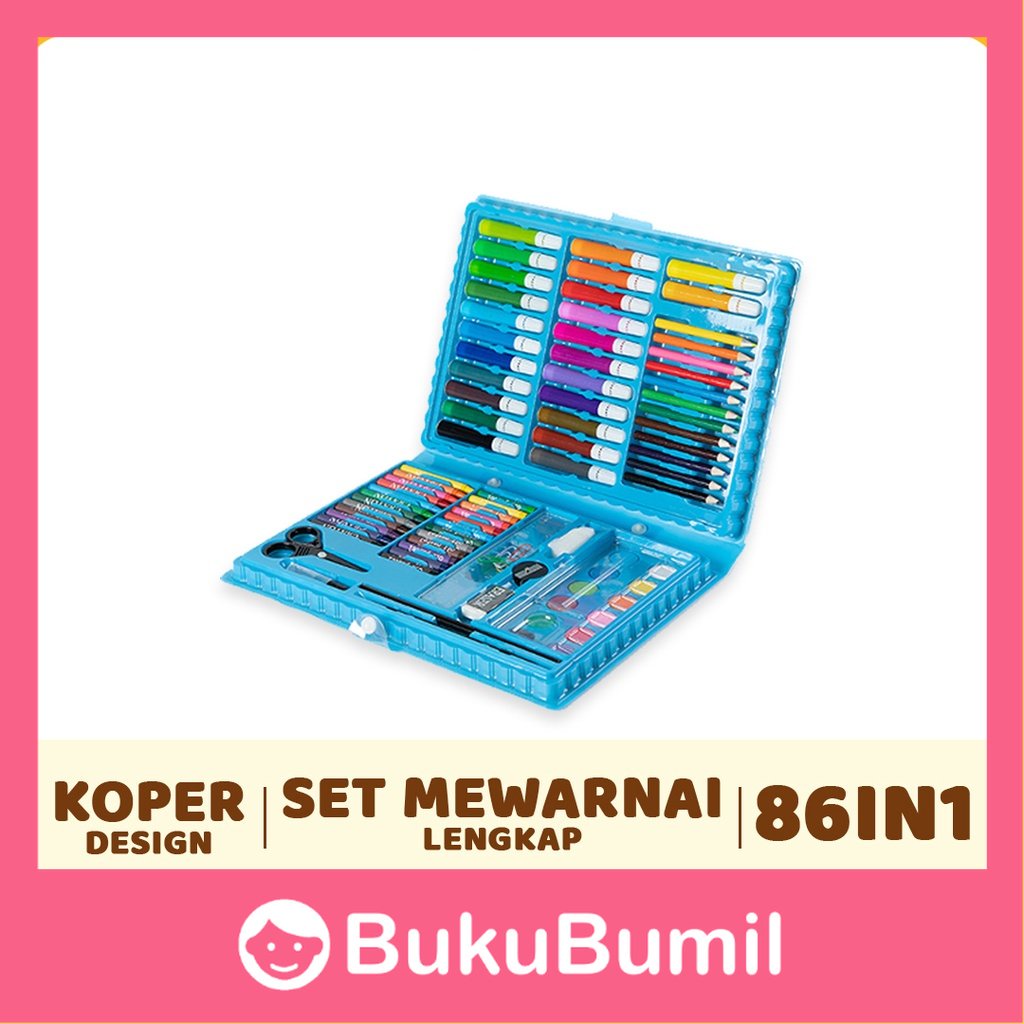 

Perlengkapan Bayi & Ibu Hamil Krayon Alat Lukis Mewarnai 86pcs Crayon 86pcs