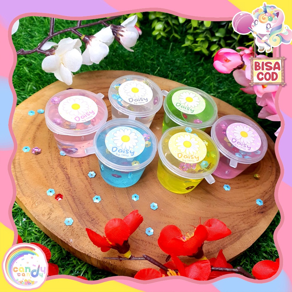 Slime Daisy Mini Cup 25ml by CandyCandy.idn