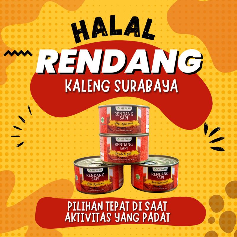 Rendang Kaleng Sapi Siap Makan Tanpa Dihangatkan