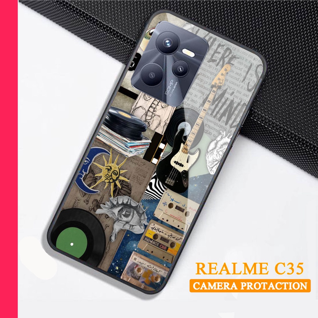 Softcase Glass Kaca REALME C35 - Case Handphone REALME C35 [T82]