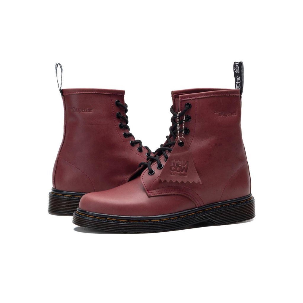 Mancow High Boots Crazy Horse Cherry Sepatu Formal Pria Wanita Original Kulit Asli