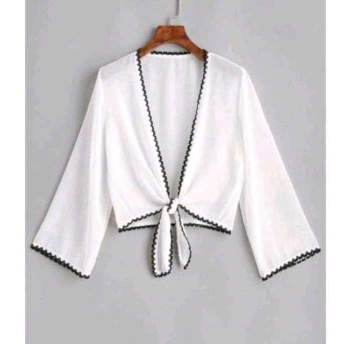 Shania Renda Outher Crop/ Outher Body Pendek Korean Style