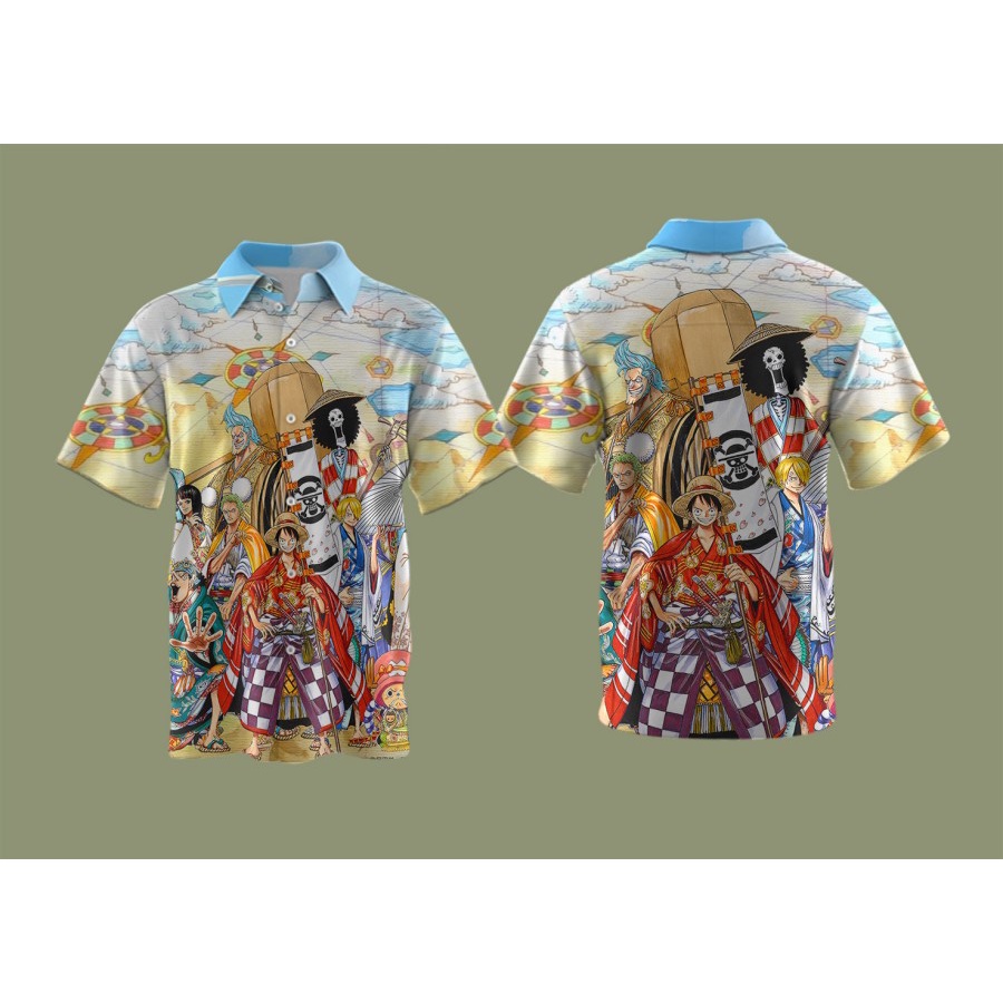 KAOS PRIA KAOS KARTUN KARTUN ONE PIECE KEOS ONE PIECE KEMEJA ONE PIECE PRINTING ART 5