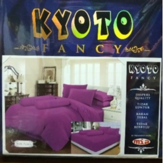 KYOTO Sprei Fancy King Size B2 180x200 Cm Bahan Tebal Dan Lembut Terlaris