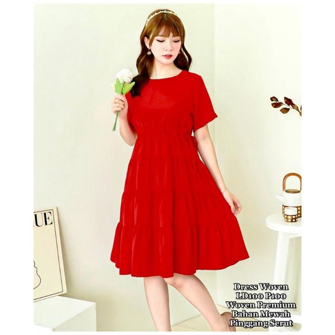 BEFAST - ZSO FASHION DRESS ALIKA / DRESS MILEA / Dress Keluaran Terbaru / Outfit Remaja Wanita Casual / Fashion Wanita Pesta/Kondangan / Dress Midi Polos Lengan Pendek / Pakaian Wanita Modis Trendy