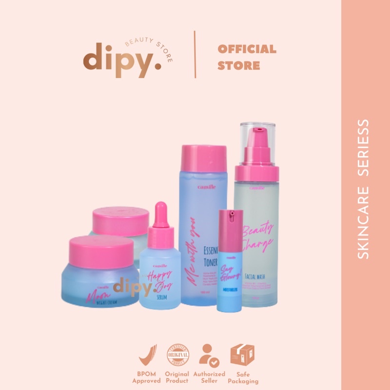 【Official Outlet】CAMILLE - Paket Skincare Beauty Charge Facial Wash Me With You Toner Say Glowry Moi