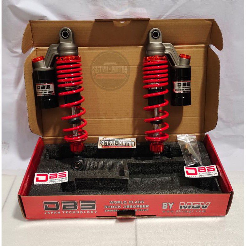 Shok skok belakang tabung DBS Premium uk 32 Shockbreaker belakang tabung Uk32 dbs CKTC merah
