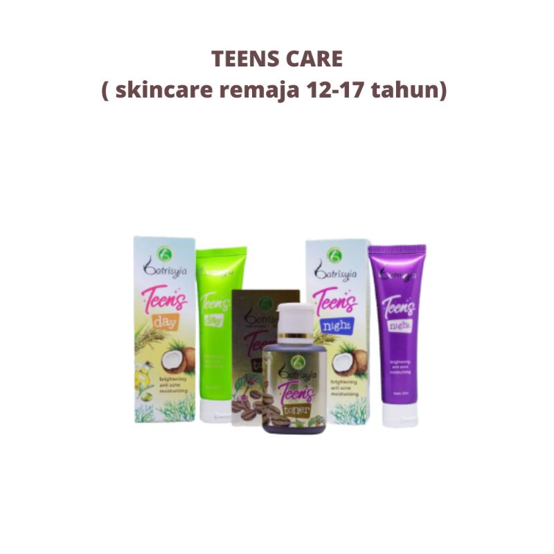 ( BISA COD ) TEENS CARE BATRISYIA/ SKINCARE ANAK REMAJA AMAN/ CREAM JERAWAT REMAJA / MENCERAHKAN / CREAM HERBAL ANAK REMAJA AMAN BPOM