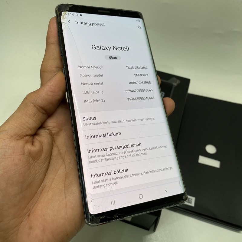 Samsung Note 9 Sein