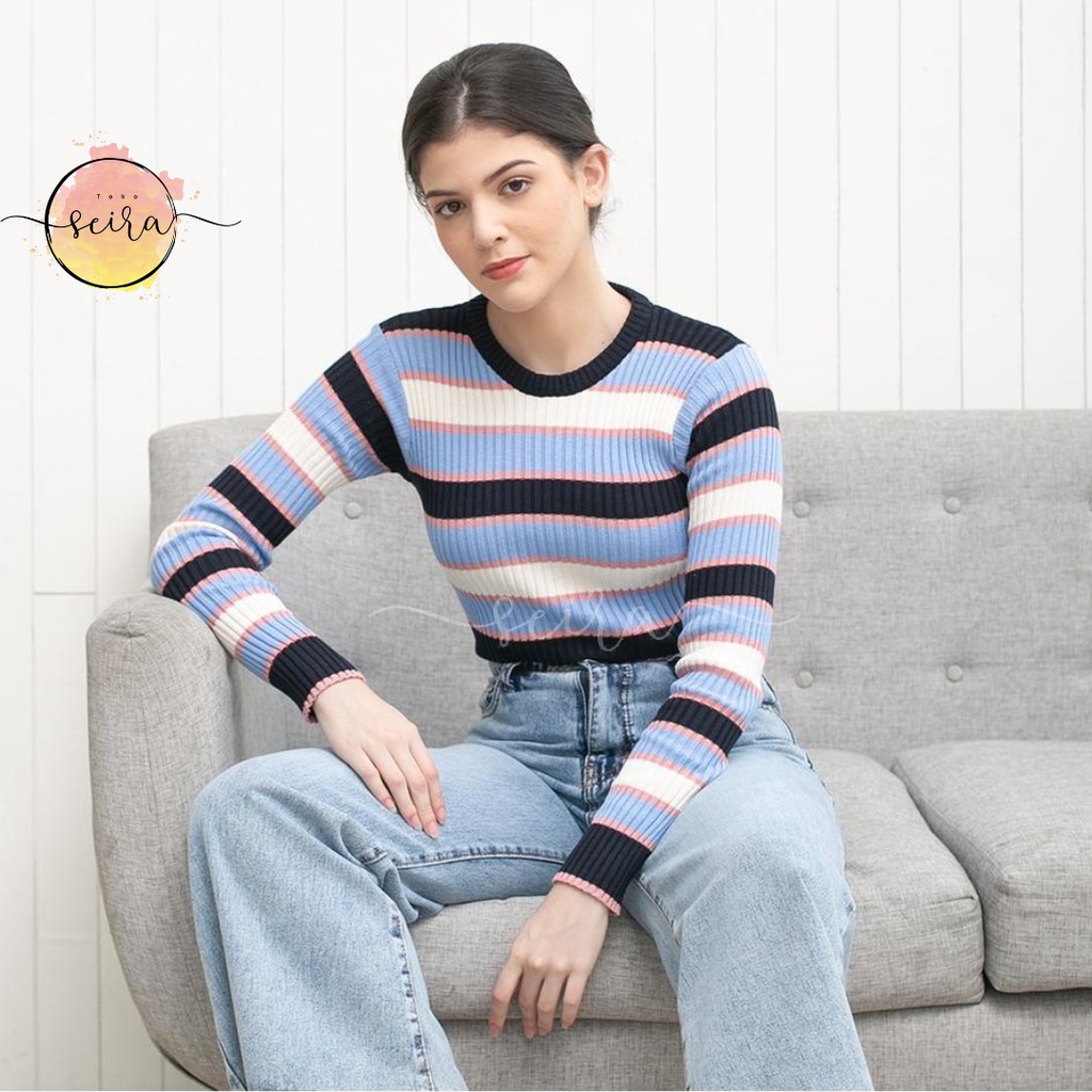 [BISA COD] Bica Knit Inner Sweater Wanita / Atasan Wanita Rajut