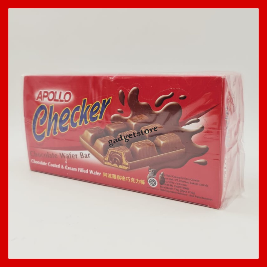 

Apollo Chocolate Wafer Bar 720gr isi 24pcs