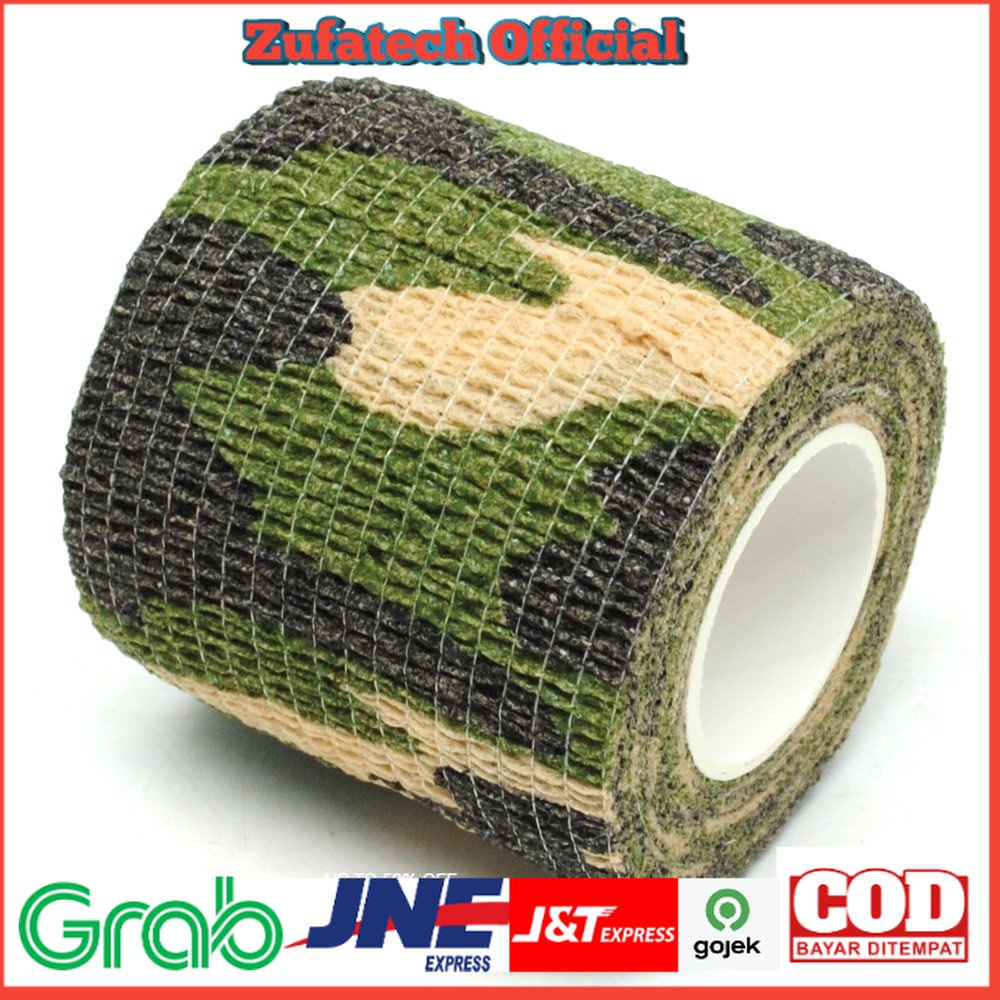 FORAUTO Camouflage Retractable Tape Hunting Survival Kit / Lakban Ajaib - H10 - Camouflage