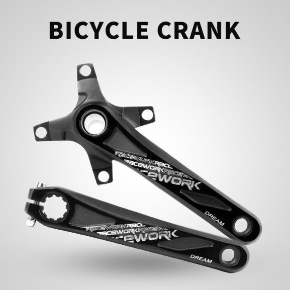 RACEWORK CRANK ARM HT2 BCD 104 PAJANG ARM 170MM HITAM