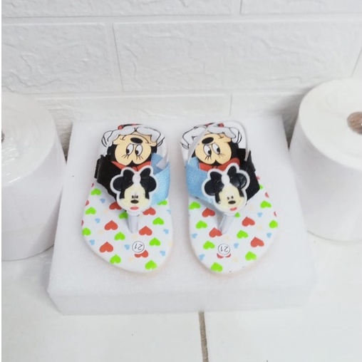 Sandal Baby Anak Perempuan Karakter Mickey Terbaru Usia 1 - 2 Taun