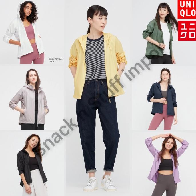 Uniqlo Jaket Parka Uv Cut Wanita Jaket Cewek Anti Air Dan Uv
