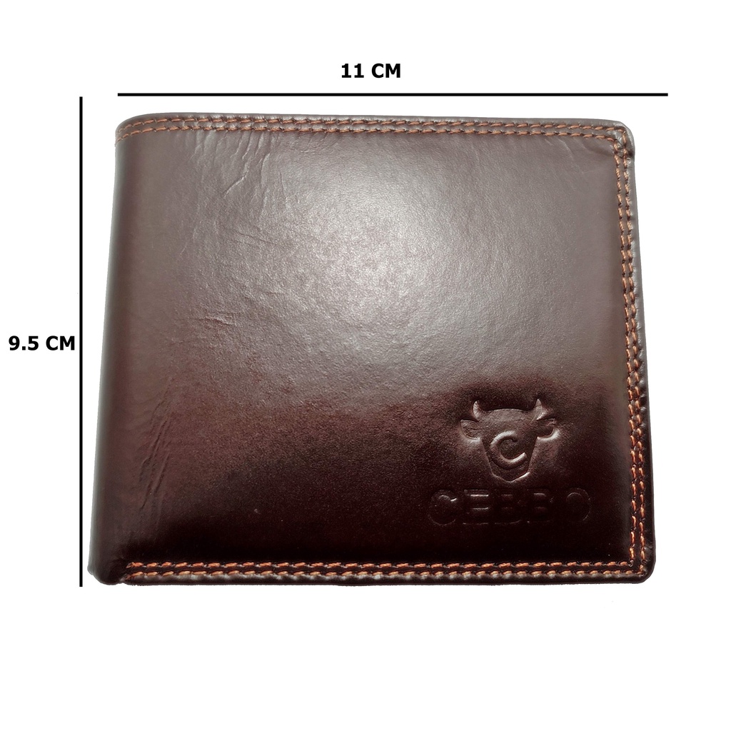 Dompet Kulit Pria Lipat Pendek 100% FULL KULIT Asli