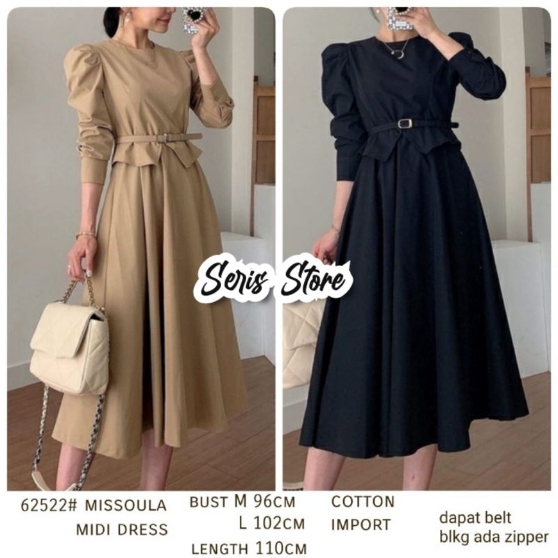 MIDI dress sabira  import Korea