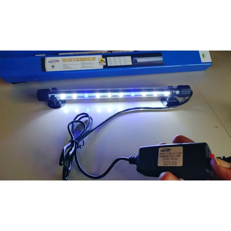 Lampu Celup Sakkai Pro T4-2LED-SP100 3X mode Ganti Warna Dobel Led 35watt Akuarium Aquascape