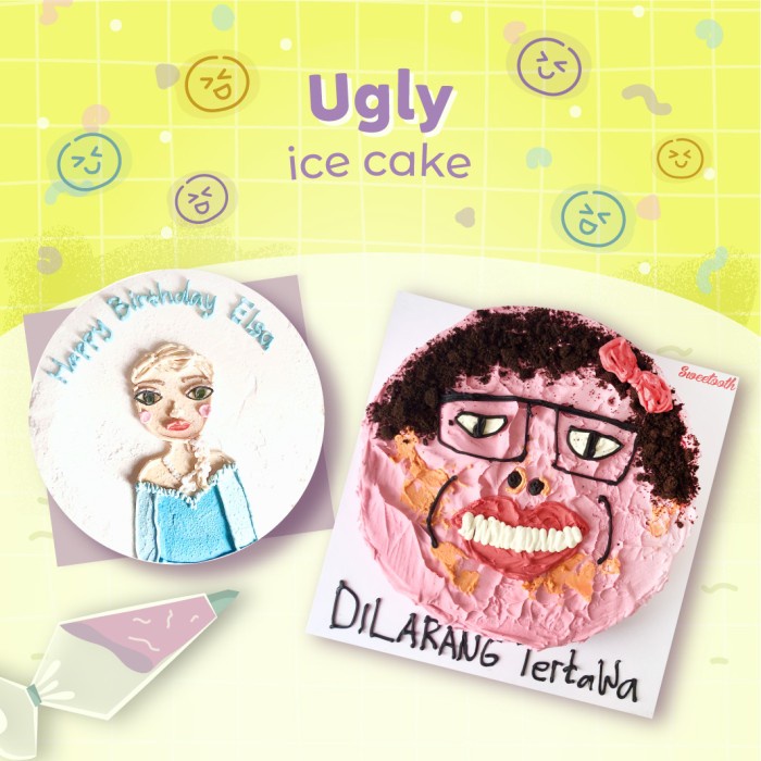 

Ugly Ice Cake (Custom Gambar) - Diamater 15 cm