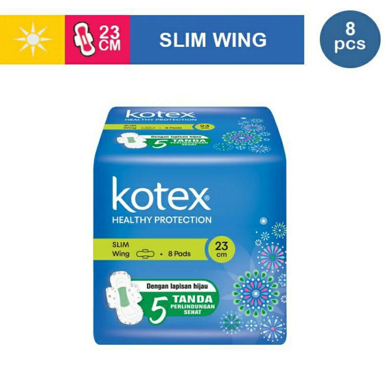 Kotex Healthy Protection Slim Wing 23cm - 8s