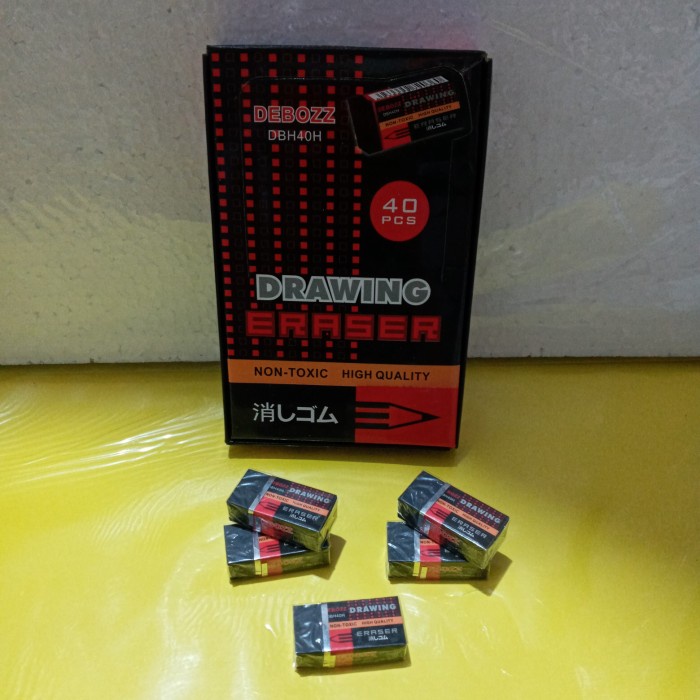 

Penghapus Debozz DBH40H (Hitam) 4 Pcs / Debozz Eraser DBH40H 4 Pcs