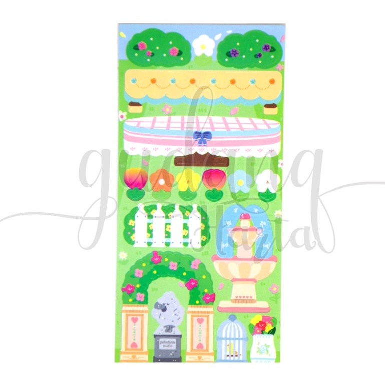 Stiker DIY Dream Garden Sticker Motif Taman Hijau Unik DIY Scrapbook GH 303515