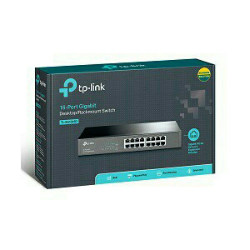 TPLink TL-SG1016D Switch 16 Port Gigabit Switch Desktop TP-Link TL SG1016D N3